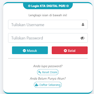 Register PGRI Sintang - Persatuan Guru Republik Indonesia Cabang Sintang